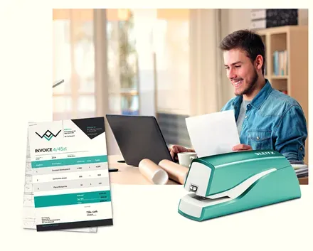 LEITZ Elektrická sešívačka NeXXt WOW 5566, ledově modrá