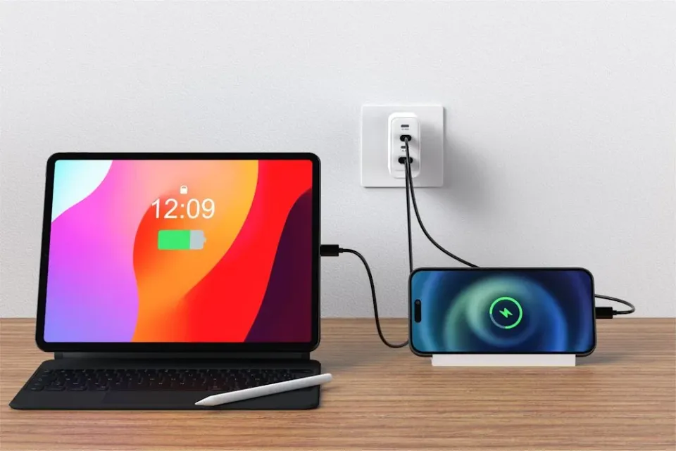 Swissten Síťový Adaptér Core GaN 2x USB-C PD 100W + 1x USB-C PD 20W + 1x USB-A QC 30W QC Bílý