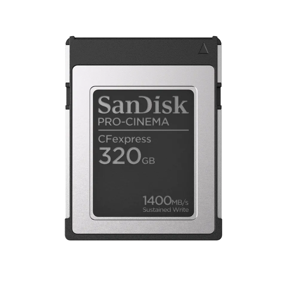 SanDisk PRO-CINEMA CFexpress Type B Card? 320GB up to 1700MB/s Read, up to 1500M