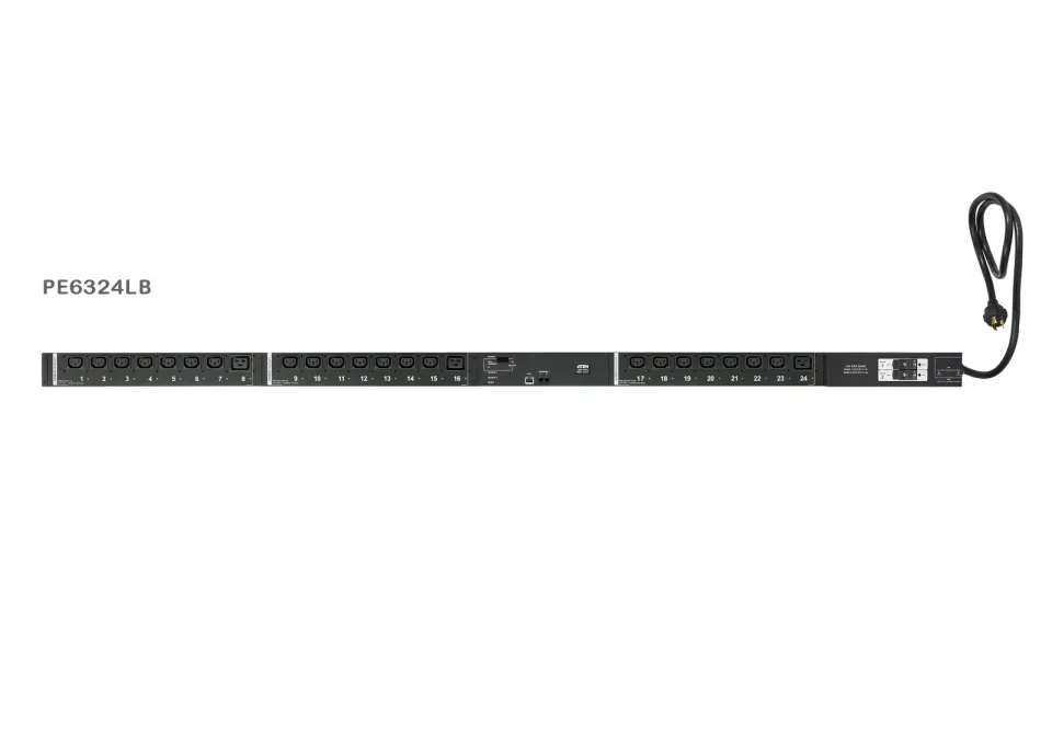 Aten PE6324L 30A/32A 24 výstupů s měřením a přepínáním Nízkoprofilové eco PDU Př