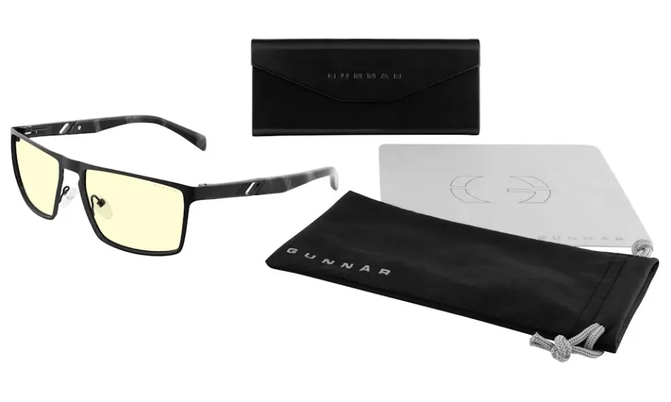 GUNNAR kancelářske/herní brýle FREMONT ONYX jantarová skla BLF 65 GUNNAR focus