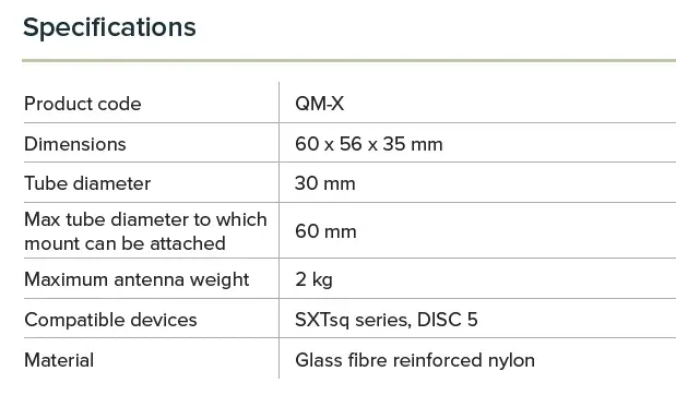 Mikrotik QM-X Držák na stožár quickMOUNT-X pro jednotky SXTsq