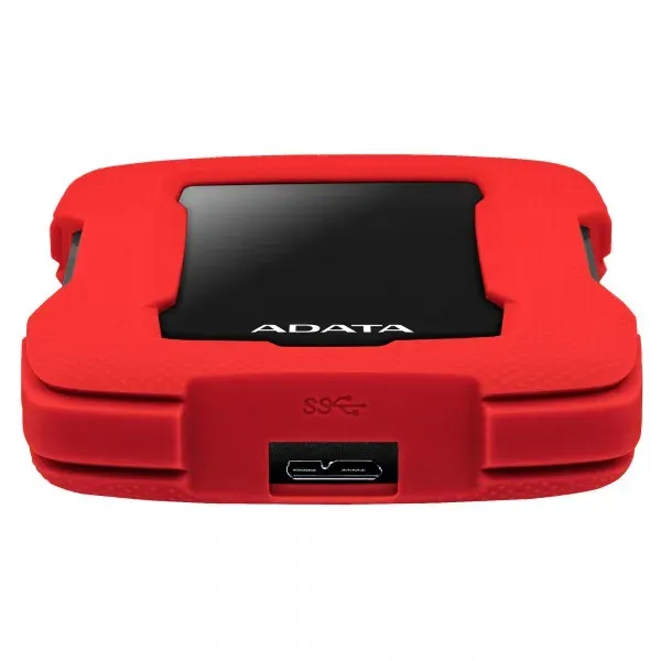 ADATA Externí HDD 2TB 2,5" USB 3.1 HD330, RED COLOR BOX, červený (gumový, nárazu odolný)