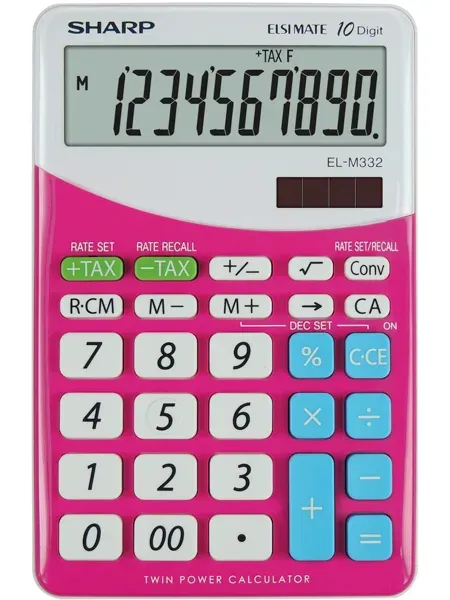 SHARP kalkulačka - EL-M332BPK - růžová