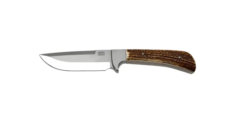 Lovecký nůž LES široký - 398 materiál držadla - střenky paroh
