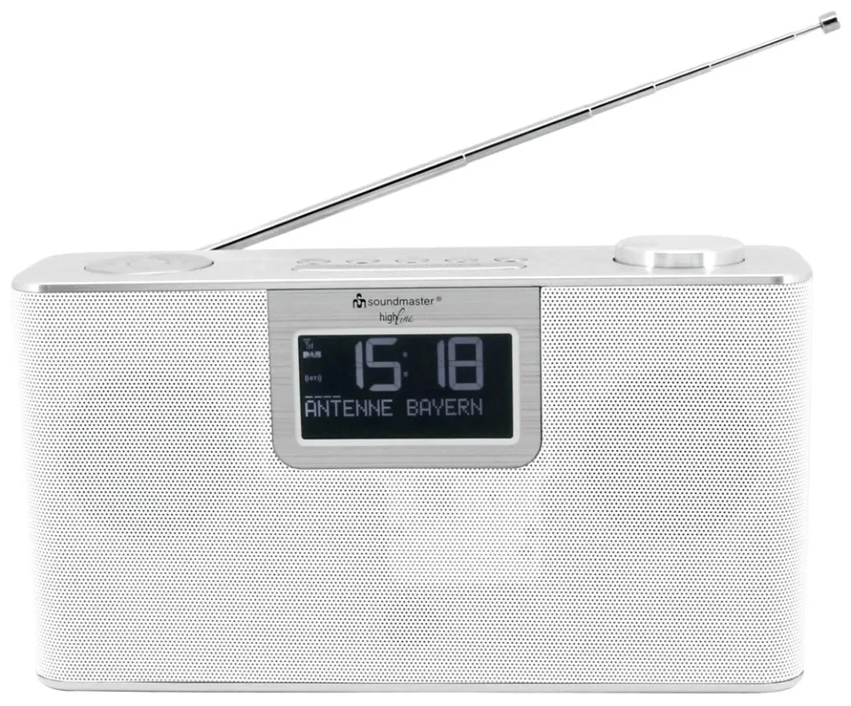 Soundmaster DAB700WE rádio/ DAB+/ UKW/ RDS/ BT/ MP3/ Budík/ Hodiny/ Bílé