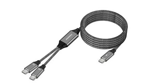 PremiumCord USB-C Inteligentní rychlo nabíjecí kabel s chytrým rozdělením výkonů