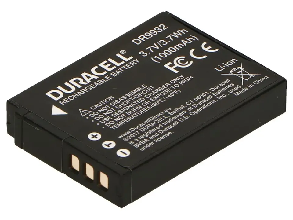 DURACELL Baterie - DR9932 pro Nikon EN-EL12, černá, 1000 mAh, 3.7V