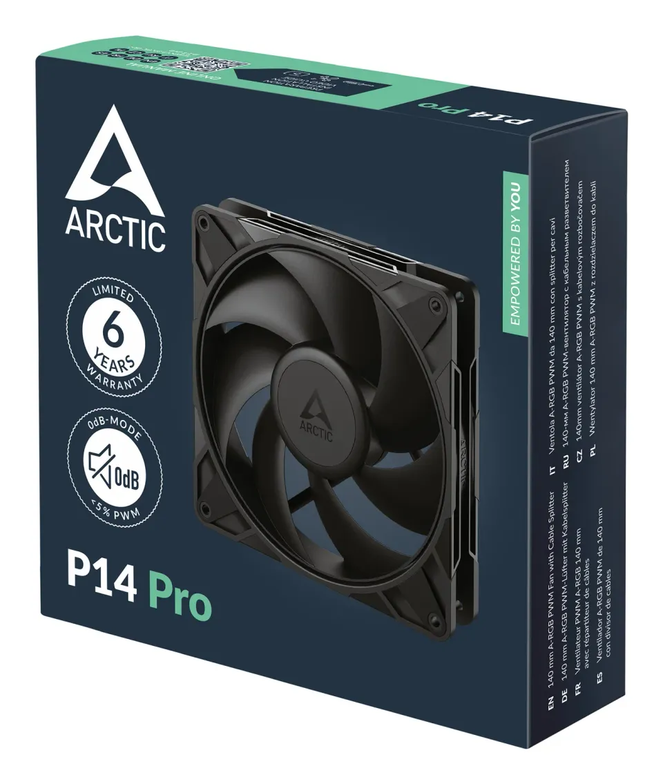 ARCTIC P14 Pro ventilátor - 140mm, black