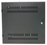 XtendLan 19" nástěnný vertikální rozvaděč 2U+4U 540x150, perforované dveře, černý