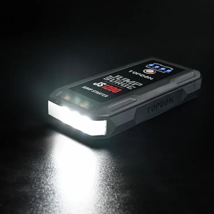TOPDON Car Jump Starter JumpSurge 1200, 10000 mAh