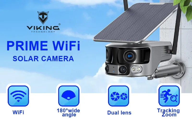 Viking solární outdoorová 4K kamera PRIME-WiFi
