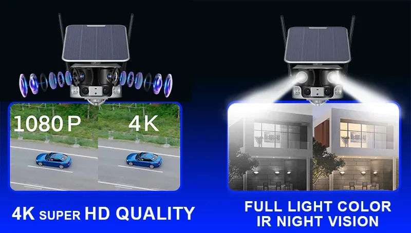 Viking solární outdoorová 4K kamera PRIME-WiFi