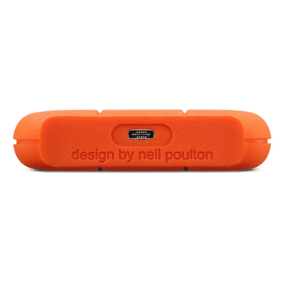 LACIE RUGGED 2TB USB-C USB3.0 Drop crush and rain-resistant for all terrain use