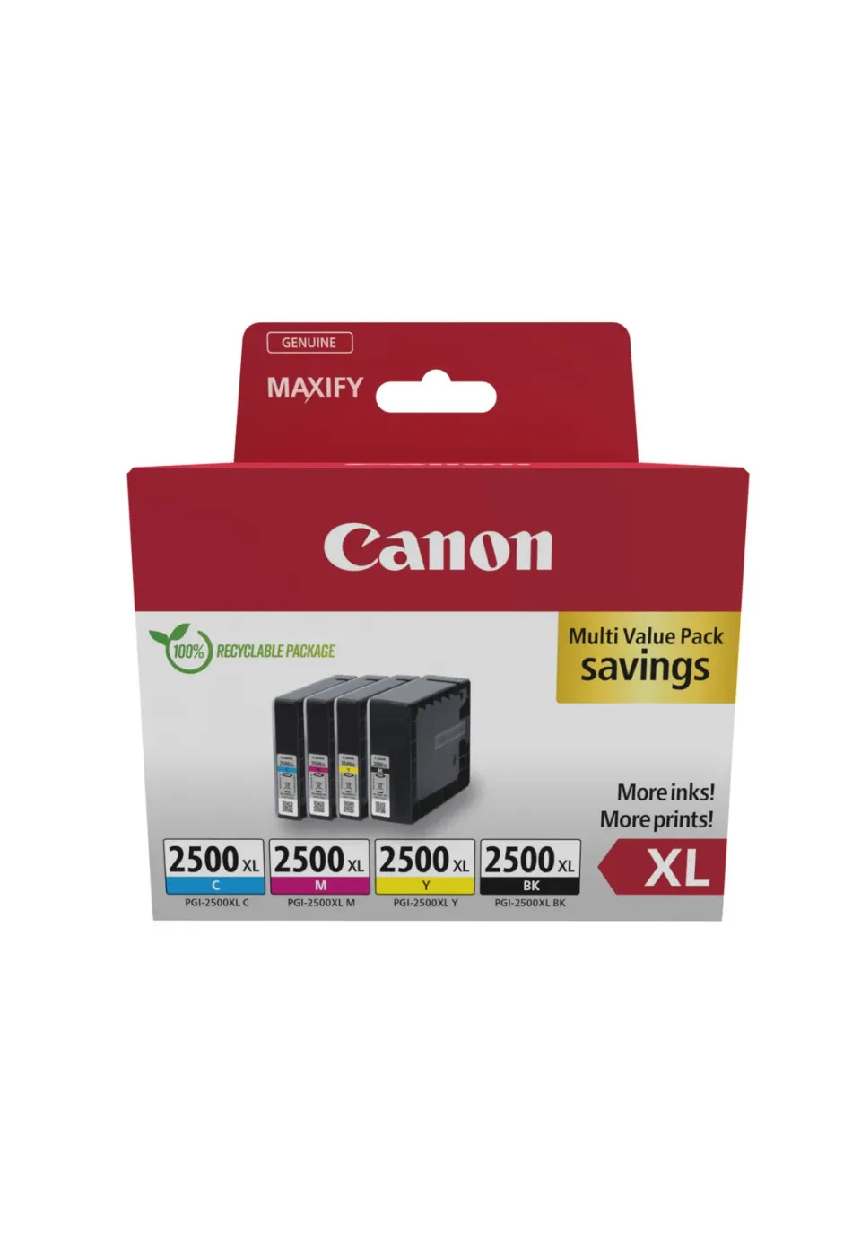 Canon cartridge INK PGI-2500XL BK/C/M/Y/Multipack