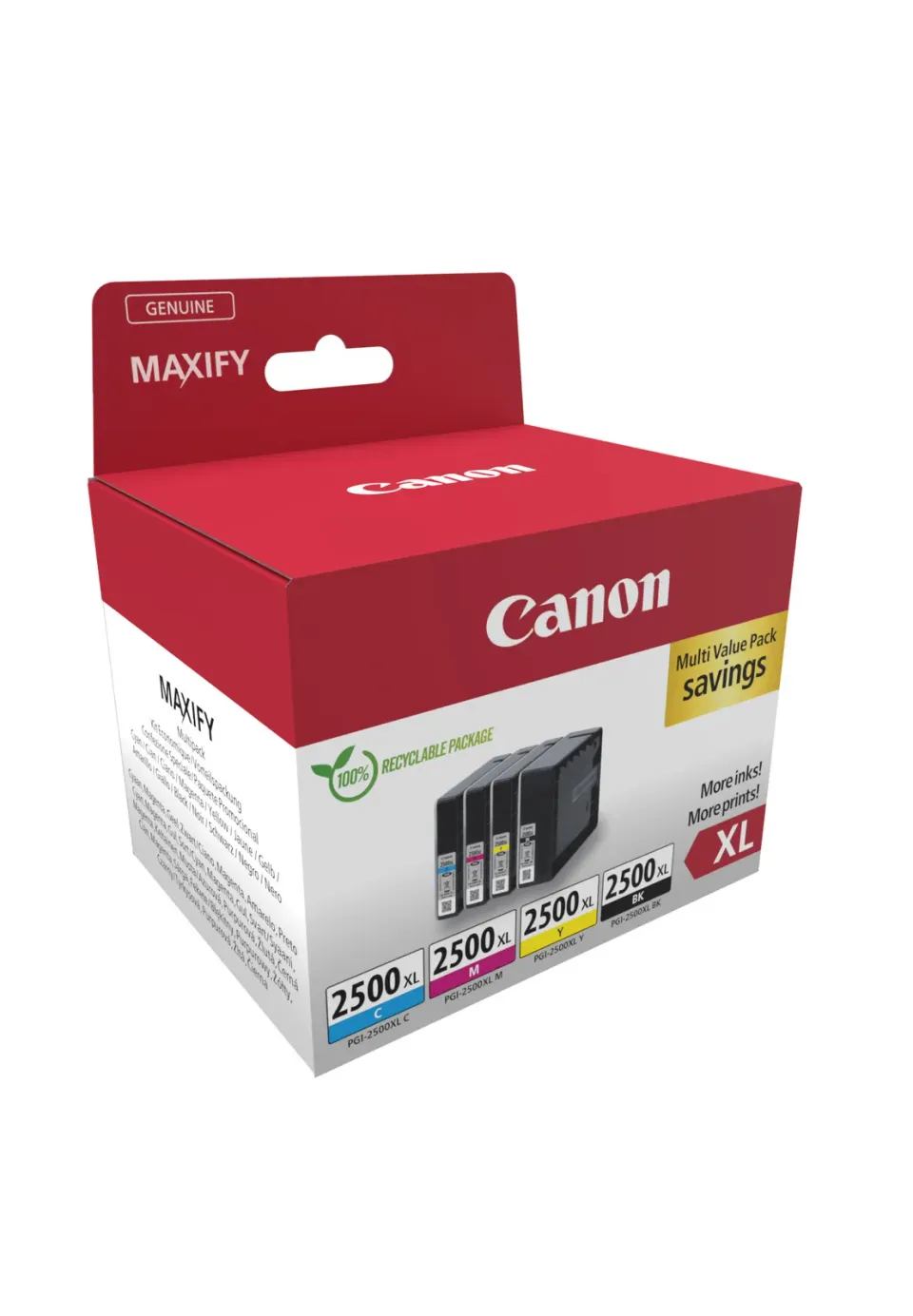 Canon cartridge INK PGI-2500XL BK/C/M/Y/Multipack