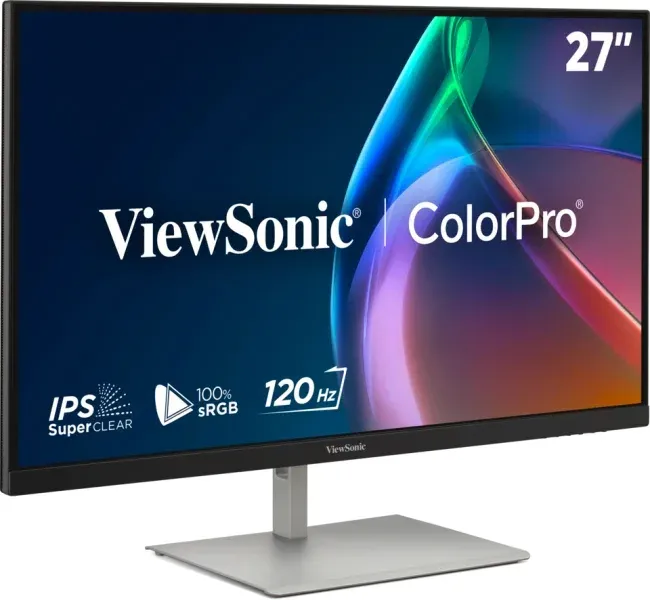 ViewSonic VP2766-2K 27" QHD 3 sides Frameless SuperClear IPS Monitor s 100% sRGB, 90W USB-C, ergonomický stojan, černý