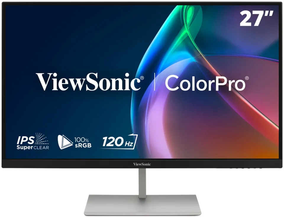 ViewSonic VP2766-2K 27" QHD 3 sides Frameless SuperClear IPS Monitor s 100% sRGB, 90W USB-C, ergonomický stojan, černý