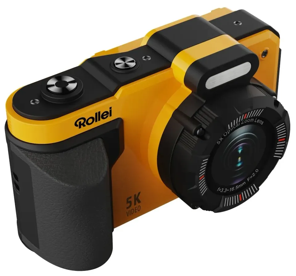 Rollei Sportsline 64 Pro/ 21 MPix/ 18x digital zoom/ 2,88 IPS LCD/ 5K video/ EIS Stabilizace/ 8m IP68/ Oranžový