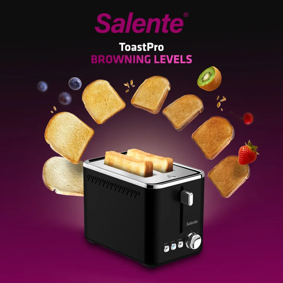 Salente ToastPro, topinkovač, nerez, černý