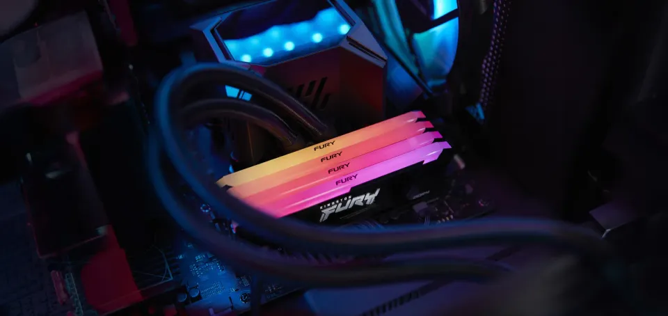 KINGSTON 64GB 3200MHz DDR4 CL16 DIMM (Kit of 4) FURY Beast RGB