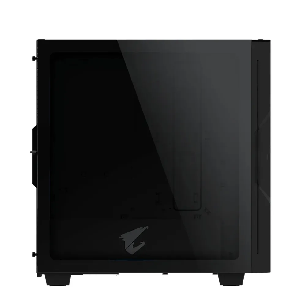 GIGABYTE skrín case GB-AC300G, RGB Lighting, bez zdroje, transparentní bok, Mid