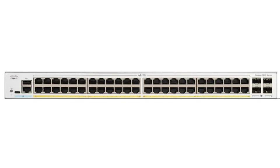 Cisco Catalyst switch C1200-48P-4X (48xGbE,4xSFP+,48xPoE+,375W)