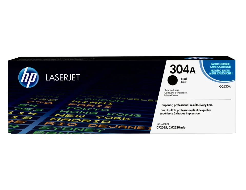 HP CC530A originální toner černý 304A (blackCLJ CP2025, CM2320)
