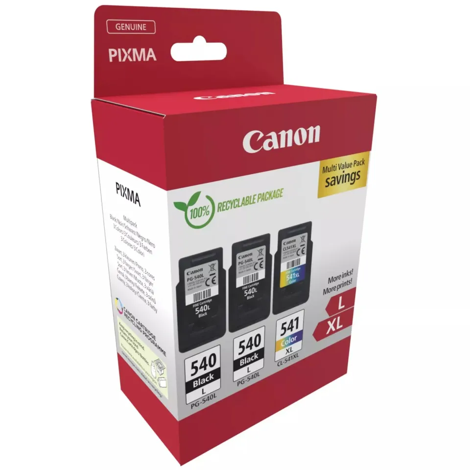 Canon cartridge PG-540Lx2/CL-541XL Multipack / 2x Black + 1 Color /2x21ml + 1x15