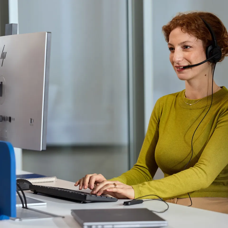 HP Poly Mission 415 Monaural USB Wired Headset WW