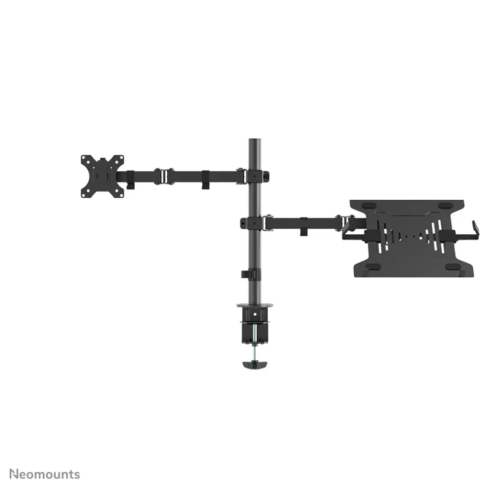 Neomounts FPMA-D550NOTEBOOK/Držák displeje a notebooku/na stůl/10-27"/svorka/VESA 100X100/nosn. 8+4,5kg/černý