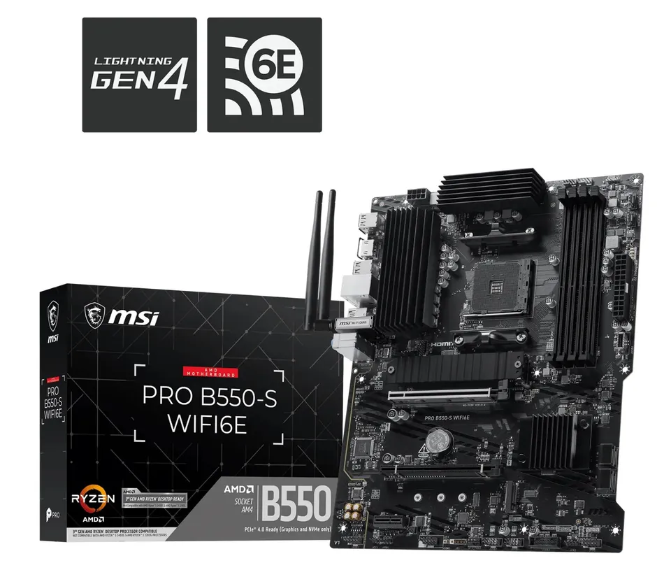 MSI PRO B550-S WIFI6E/AM4/ATX