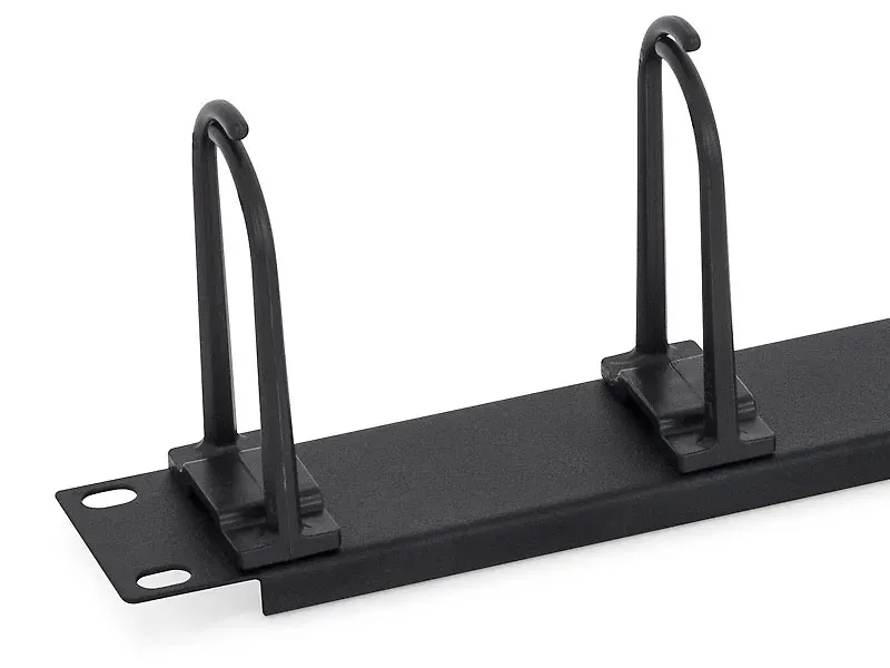 TRITON 19" vyvazovací panel 1U - 6x háček velký, černá