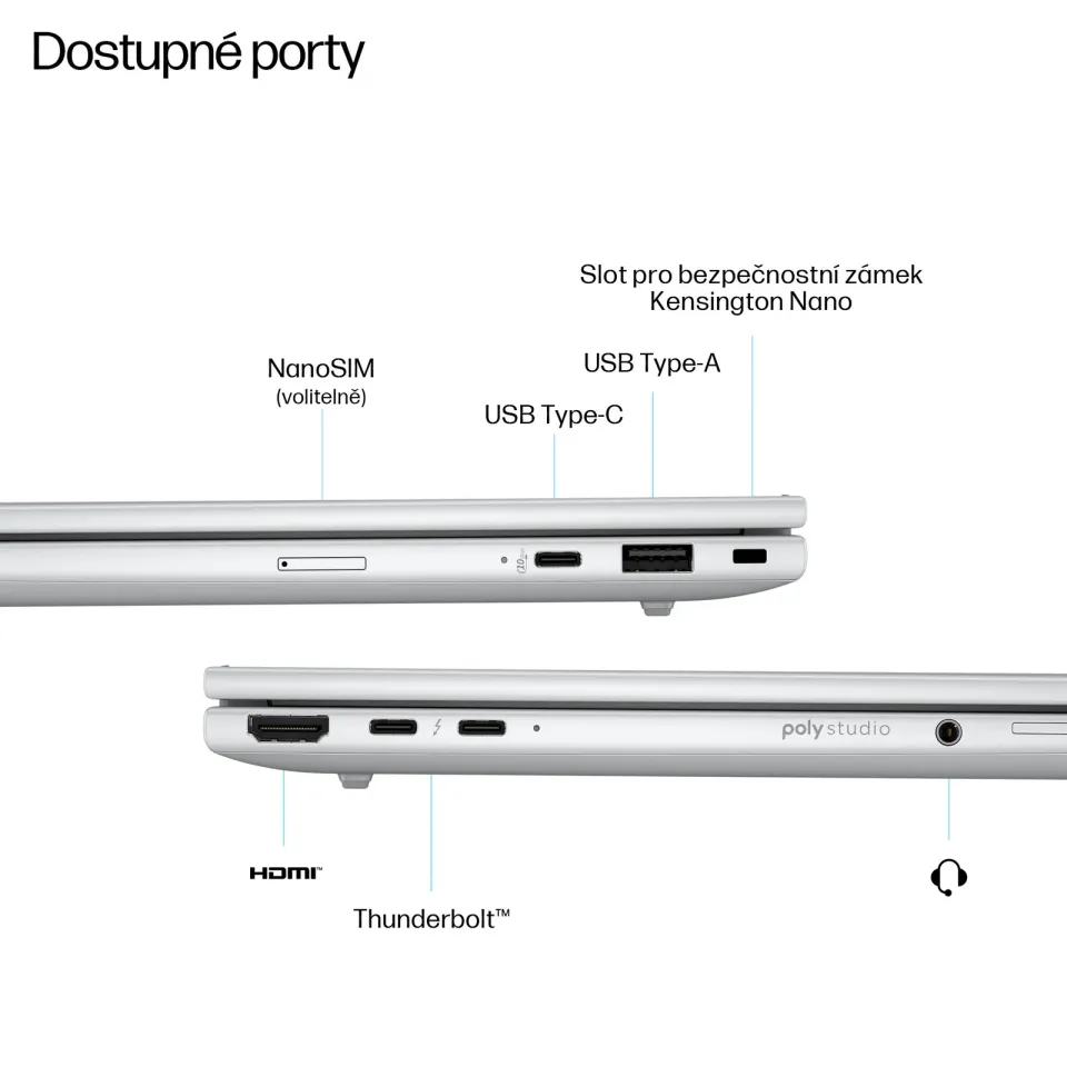 HP Elitebook 8 G1i/ Core™ Ultra 5 225H/ 16GB DDR5/ 512GB SSD/ Intel Graphics/ 16" WUXGA,matný/ W11P/ stříbrný