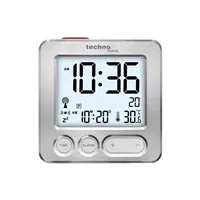 TechnoLine WT 265 digitální budík s teploměrem, stříbrný