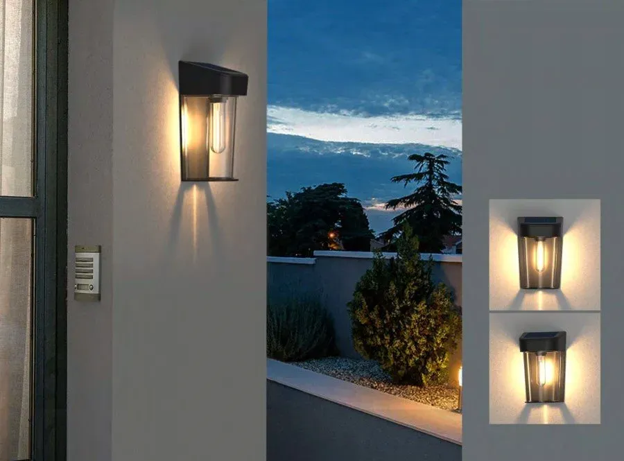 IMMAX TINY venkovní solární nástěnné LED osvětlení se světelným senzorem, 0,33W