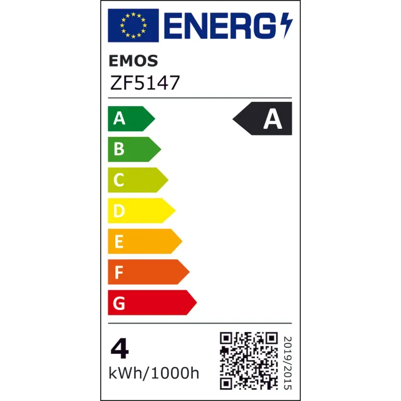 LED žárovka A60/E27/3,8W/60W/806lm/teplá bílá