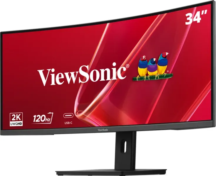 ViewSonic VA3420C-2 34" 21:9, 3440 x 1440, VA zakřivený monitor,120Hz,HDMI,DP,USB,USB-C 96W, speakers,výš. stavitelný