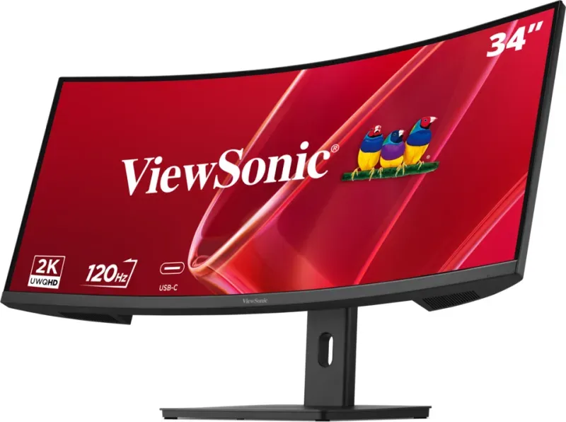 ViewSonic VA3420C-2 34" 21:9, 3440 x 1440, VA zakřivený monitor,120Hz,HDMI,DP,USB,USB-C 96W, speakers,výš. stavitelný