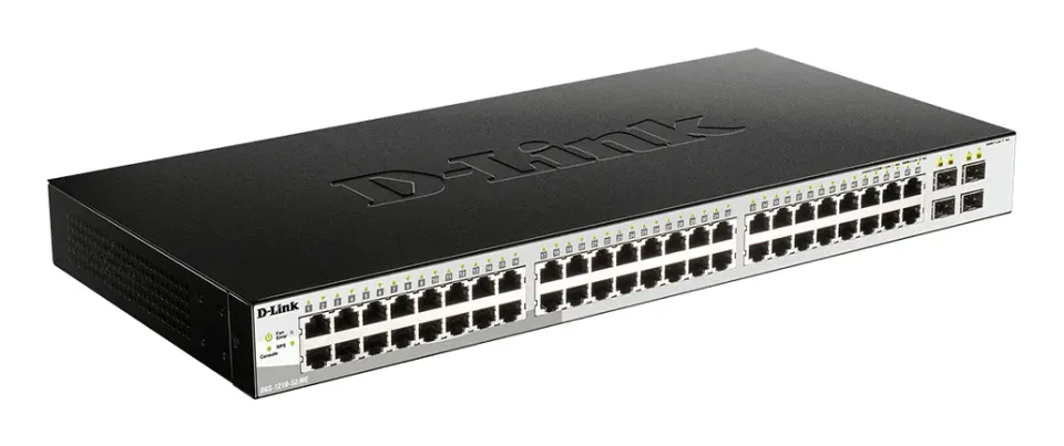 D-Link DGS-1210-52/ME/E 48-Port 10/100/1000BASE-T + 4-Port 1 Gbps SFP Ports Metro Ethernet