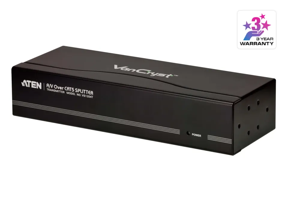 ATEN VS-1204T 4-portový VGA+AUDIO rozbočovač přez CAT5 , 300m