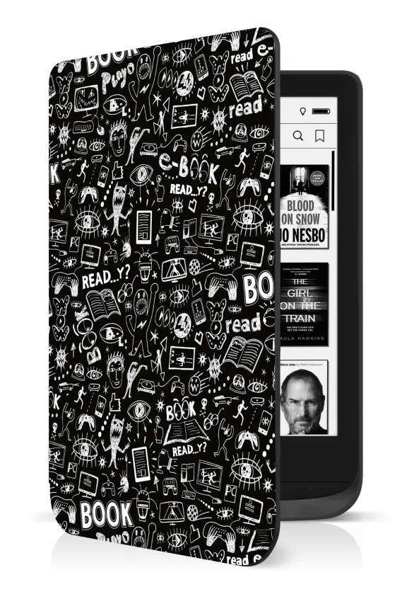 CONNECT IT Doodle pouzdro pro PocketBook 616/618/627/628/632, DOODLE ČERNÉ
