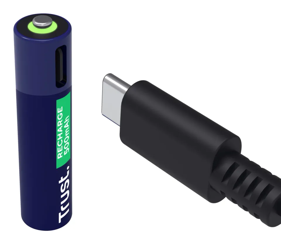 TRUST USB-C RECHARGEABLE BATTERIES 2P - AAA
