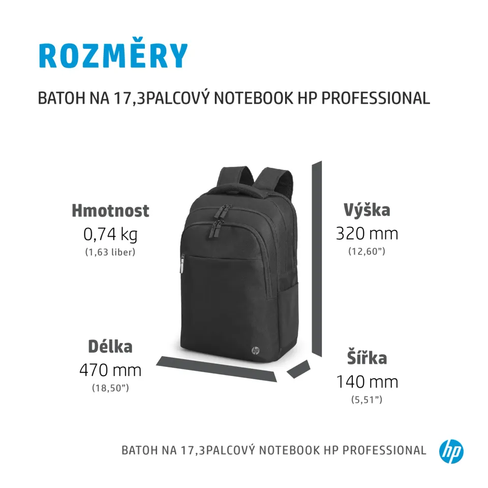 HP Renew Business Backpack - batoh na NTB 17.3"