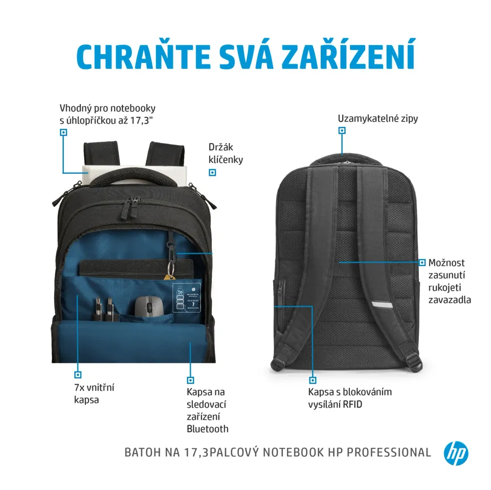 HP Renew Business Backpack - batoh na NTB 17.3"