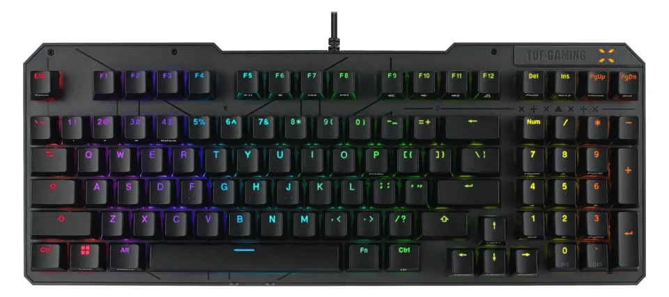 ASUS klávesnice TUF Gaming K3 GEN II, mechanická, US, šedá