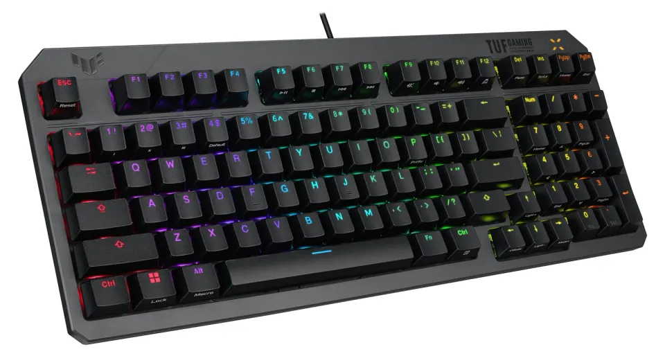 ASUS klávesnice TUF Gaming K3 GEN II, mechanická, US, šedá