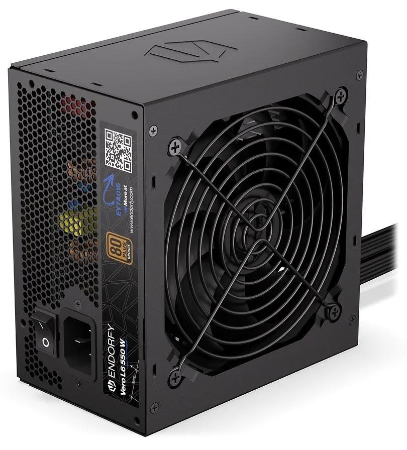 Endorfy Vero L6 Bronze, Zdroj, ATX 3.1, 550W, aktivní PFC, 120mm ventilátor, PCI