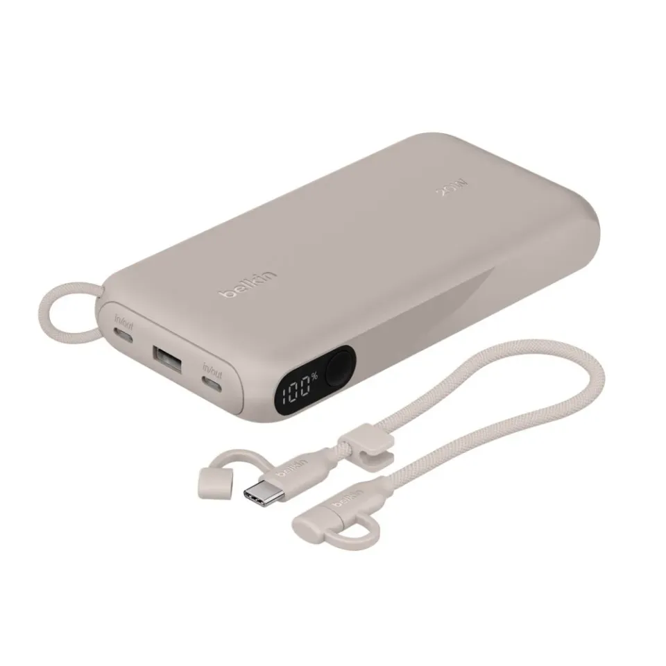 Belkin BOOST CHARGE USB-C Power Delivery PowerBanka s displejem, 20000mAh, 20W,