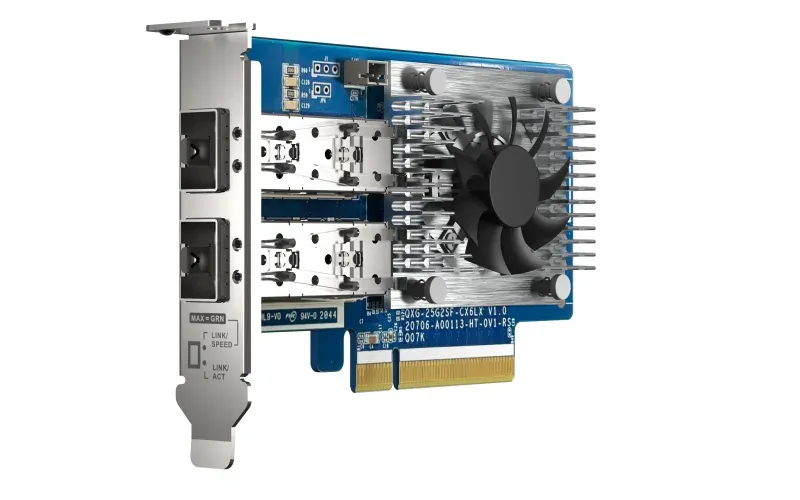 QNAP QXG-25G2SF-CX6 - 25GbE (2porty) PCIe karta; nízký profil; PCIe Gen4 x8